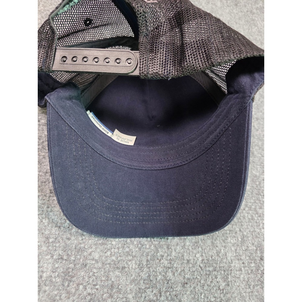 BMW Motorrad Trucker Hat Mens OSFA Navy Blue Black Snapback Mesh Cap - Picture 6 of 10
